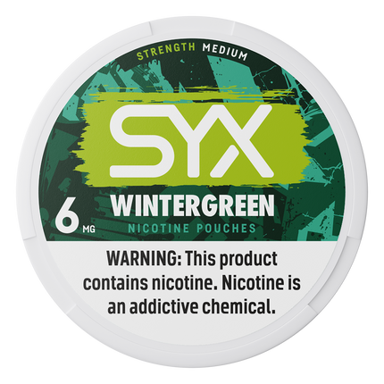 SYX Wintergreen 6mg - Rushnico- Nicotine Pouches USA - Express Delivery