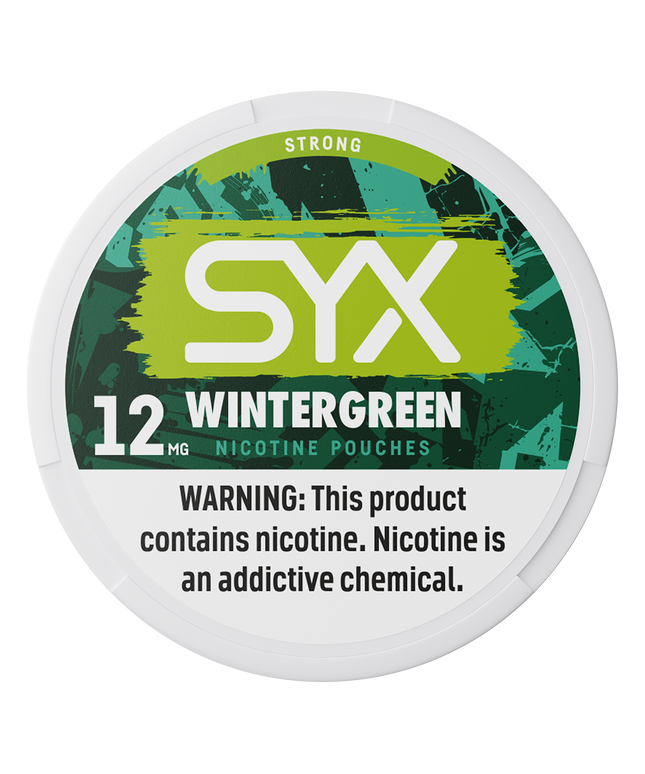 SYX Wintergreen 12mg - Rushnico- Nicotine Pouches USA - Express Delivery