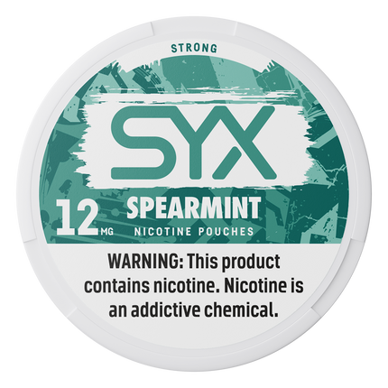 SYX Spearmint 12mg - Rushnico- Nicotine Pouches USA - Express Delivery