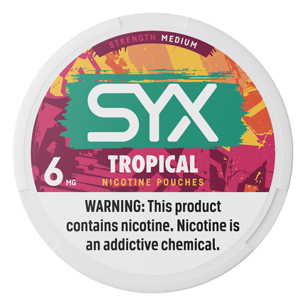 SYX Tropical 6mg - Rushnico- Nicotine Pouches USA - Express Delivery