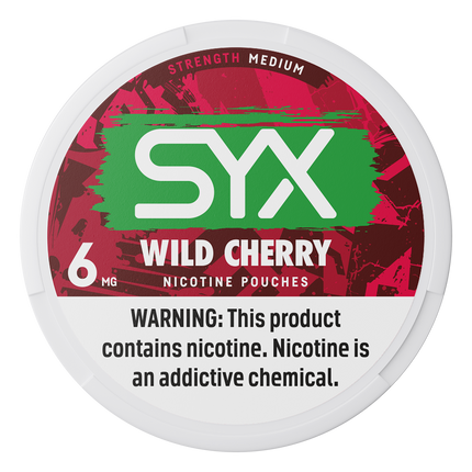 SYX Wild Cherry 6mg - Rushnico- Nicotine Pouches USA - Express Delivery