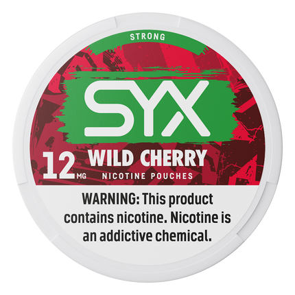 SYX Wild Cherry 12mg - Rushnico- Nicotine Pouches USA - Express Delivery