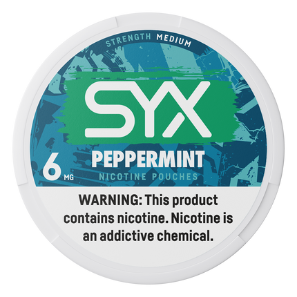 SYX Peppermint 6mg - Rushnico- Nicotine Pouches USA - Express Delivery