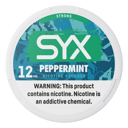 SYX Peppermint 12mg - Rushnico- Nicotine Pouches USA - Express Delivery