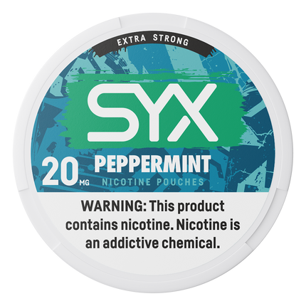 SYX Peppermint 20mg - Rushnico- Nicotine Pouches USA - Express Delivery
