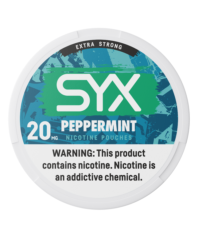 SYX Peppermint 20mg - Rushnico- Nicotine Pouches USA - Express Delivery