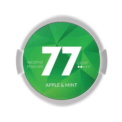 77 Apple Mint Light 5.2mg - Rushnico- Nicotine Pouches USA - Express Delivery