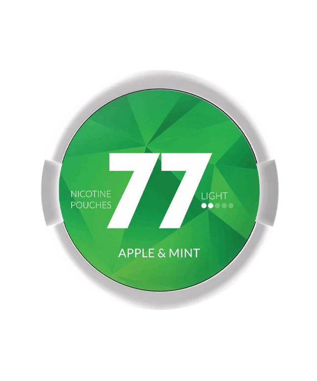 77 Apple Mint Light 5.2mg - Rushnico- Nicotine Pouches USA - Express Delivery