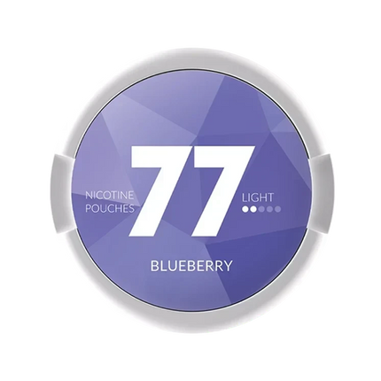 77 Blueberry Light 5.2mg - Rushnico- Nicotine Pouches USA - Express Delivery