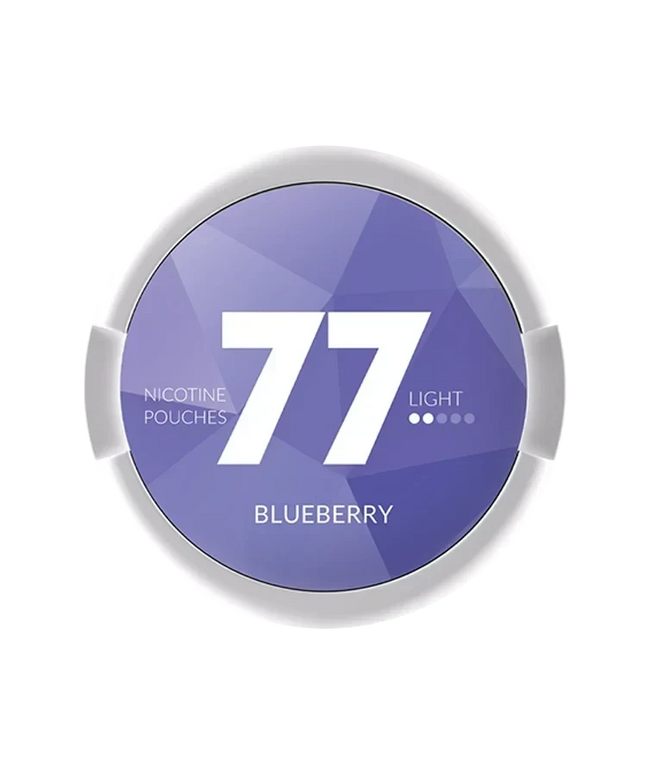 77 Blueberry Light 5.2mg - Rushnico- Nicotine Pouches USA - Express Delivery