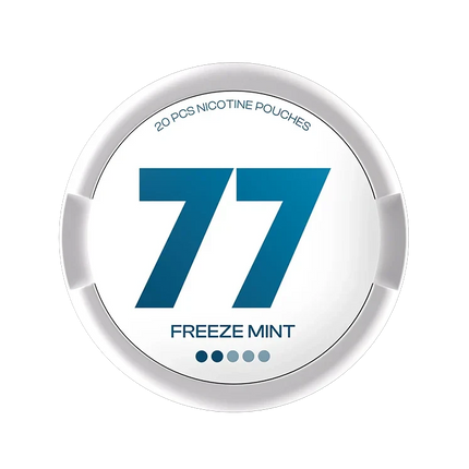 77 Freeze Mint 5.2mg - Rushnico- Nicotine Pouches USA - Express Delivery