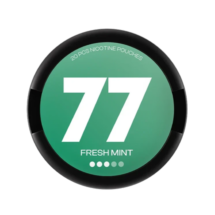 77 Fresh Mint 10.4mg - Rushnico- Nicotine Pouches USA - Express Delivery