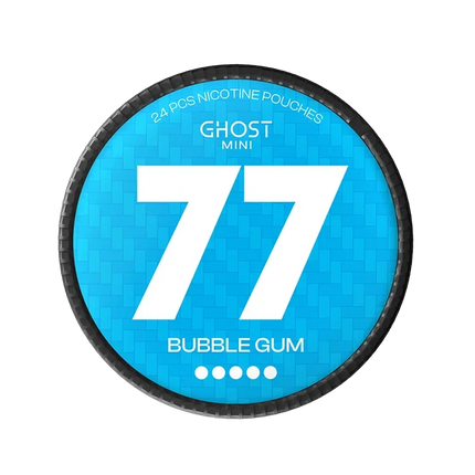 77 Ghost Bubblegum Mini 20mg - Rushnico- Nicotine Pouches USA - Express Delivery