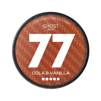 77 Ghost Mini Cola & Vanilla 20mg - Rushnico- Nicotine Pouches USA - Express Delivery