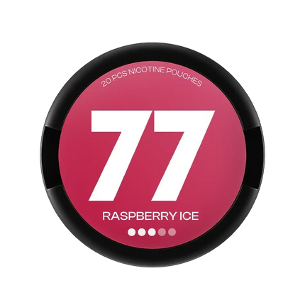 77 Raspberry Ice 10.4mg - Rushnico- Nicotine Pouches USA - Express Delivery