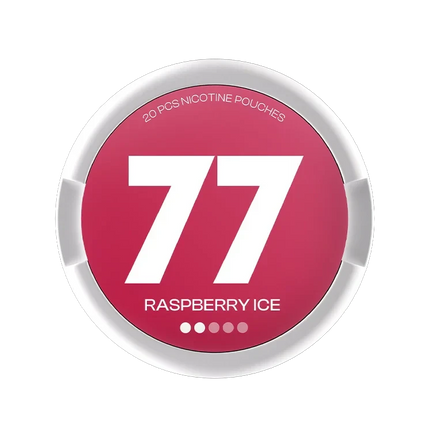 77 Raspberry Ice 5.2mg - Rushnico- Nicotine Pouches USA - Express Delivery