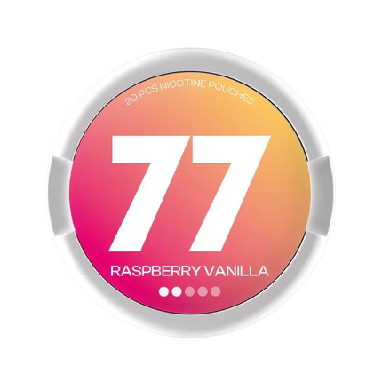 77 Raspberry Vanilla 5.2mg - Rushnico- Nicotine Pouches USA - Express Delivery