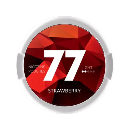 77 Strawberry Light 5.2mg - Rushnico- Nicotine Pouches USA - Express Delivery
