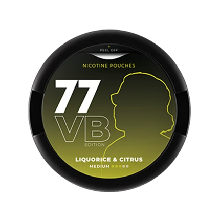 77 Valtteri Bottas Edition Liquorice Citrus 10.4mg - Rushnico- Nicotine Pouches USA - Express Delivery