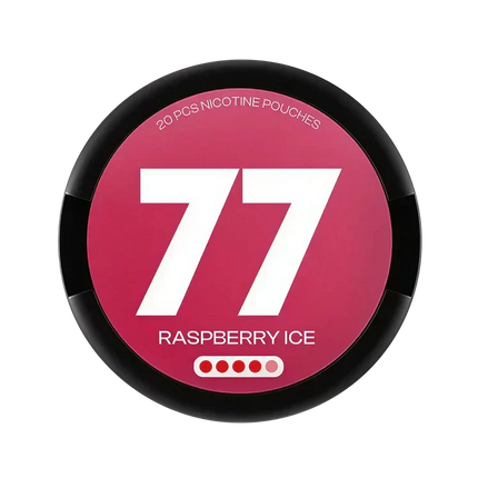 77 Raspberry Ice 15.6mg - Rushnico- Nicotine Pouches USA - Express Delivery