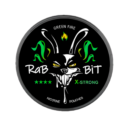 Rabbit Green Fire 30mg - Rushnico- Nicotine Pouches USA - Express Delivery