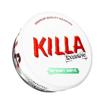 Killa Exclusive Green Mint  13.2mg - Rushnico- Nicotine Pouches USA - Express Delivery