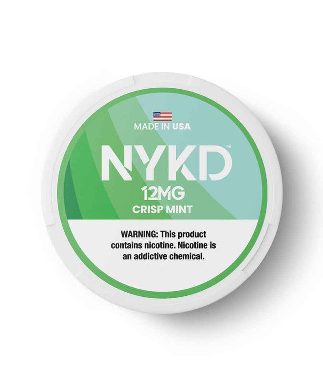 NYKD Nicotine Pouches - Crisp Mint - Rushnico- Nicotine Pouches USA - Express Delivery