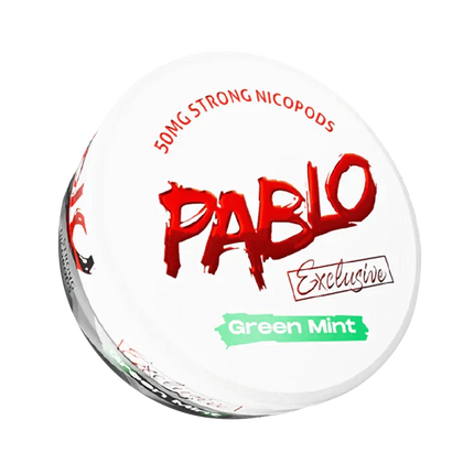 Pablo Exclusive Green Mint 30mg - Rushnico- Nicotine Pouches USA - Express Delivery