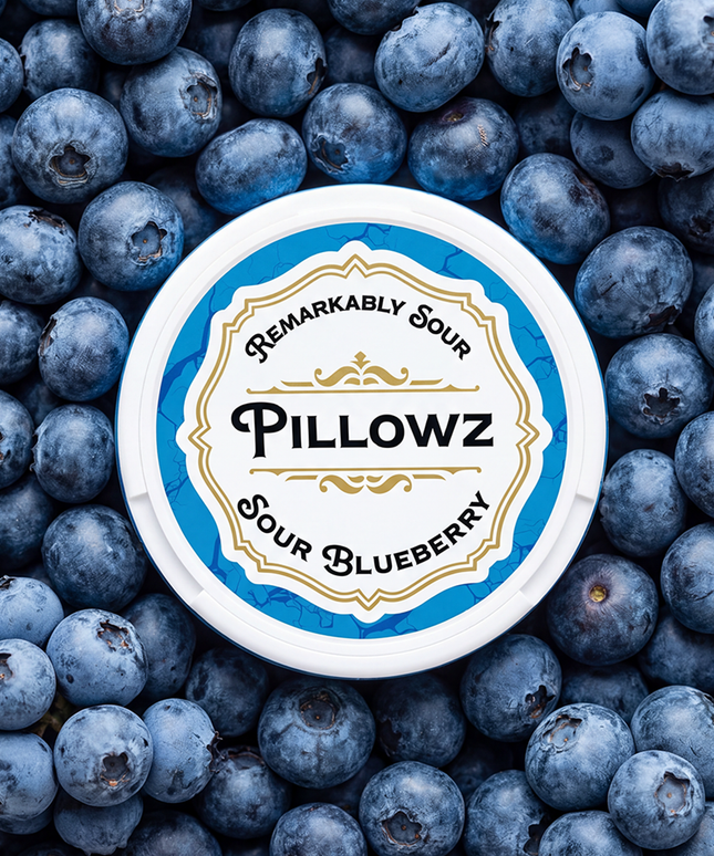 Sour Blueberry - Rushnico- Nicotine Pouches USA - Express Delivery