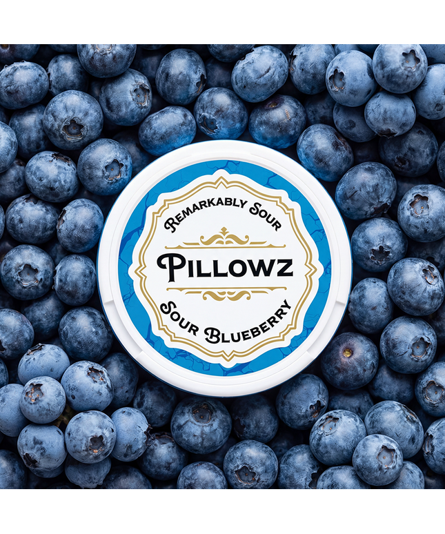 Sour Blueberry - Rushnico- Nicotine Pouches USA - Express Delivery