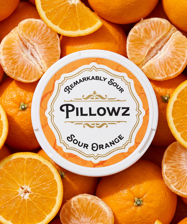 Sour Orange - Rushnico- Nicotine Pouches USA - Express Delivery