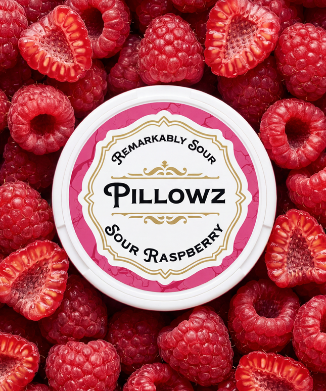 Sour Raspberry - Rushnico- Nicotine Pouches USA - Express Delivery
