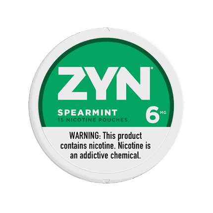 ZYN Spearmint 6mg - Rushnico- Nicotine Pouches USA - Express Delivery