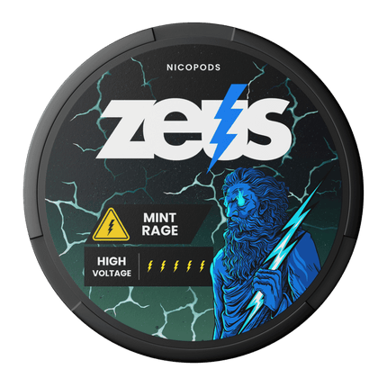 ZEUS Mint Rage 25mg - Rushnico- Nicotine Pouches USA - Express Delivery