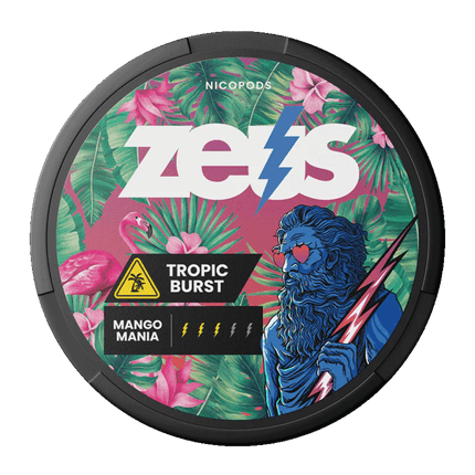 ZEUS Tropic Burst 25mg - Rushnico- Nicotine Pouches USA - Express Delivery