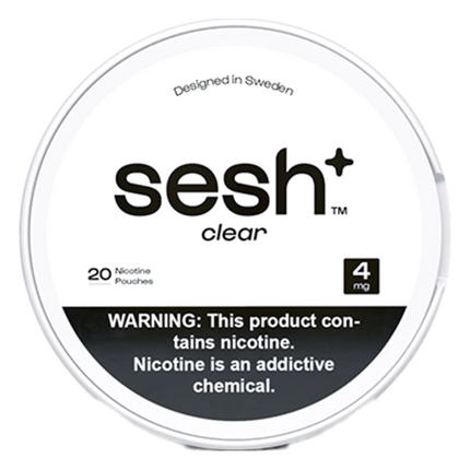 Sesh+ Clear 4mg - Rushnico- Nicotine Pouches USA - Express Delivery
