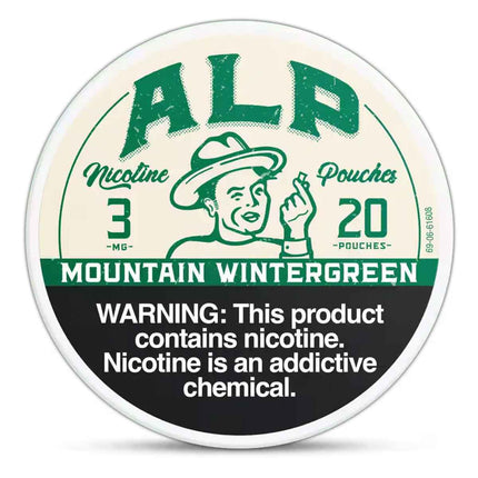 ALP Mountain Wintergreen 3mg - Rushnico- Nicotine Pouches USA - Express Delivery