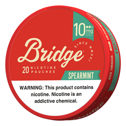 Bridge Spearmint 10mg - Rushnico- Nicotine Pouches USA - Express Delivery