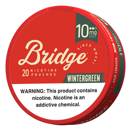 Bridge Wintergreen 10mg - Rushnico- Nicotine Pouches USA - Express Delivery