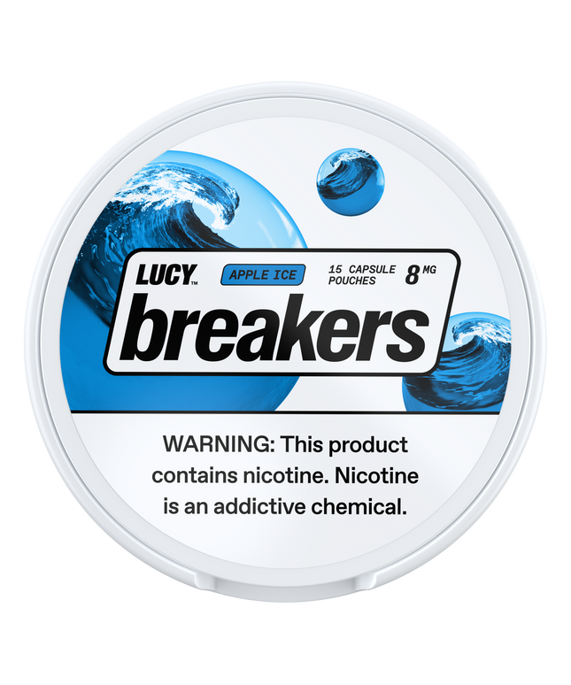 Lucy Breakers Apple Ice 8mg - Rushnico- Nicotine Pouches USA - Express Delivery