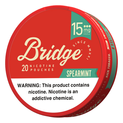 Bridge Spearmint 15mg - Rushnico- Nicotine Pouches USA - Express Delivery