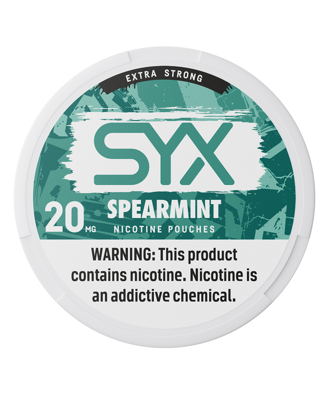 SYX Spearmint 20mg - Rushnico- Nicotine Pouches USA - Express Delivery