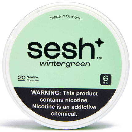 Sesh+ Wintergreen 6mg - Rushnico- Nicotine Pouches USA - Express Delivery