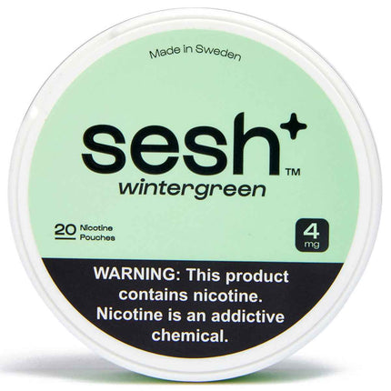 Sesh+ Wintergreen 4mg - Rushnico- Nicotine Pouches USA - Express Delivery