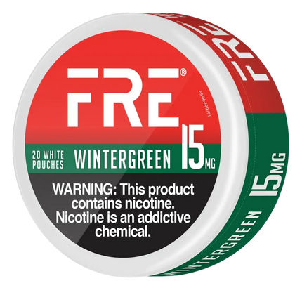 Fre Wintergreen 15mg - Rushnico- Nicotine Pouches USA - Express Delivery