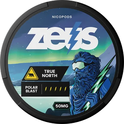 ZEUS True North 25mg - Rushnico- Nicotine Pouches USA - Express Delivery
