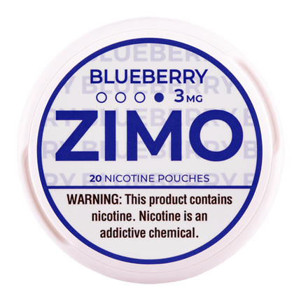 ZIMO Blueberry 3mg - Rushnico- Nicotine Pouches USA - Express Delivery